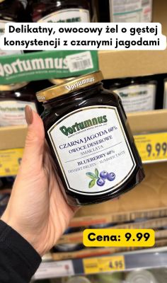 Żel owocowy Czarna Jagoda 60% owoce deserowe smak lata  promocja w Kaufland