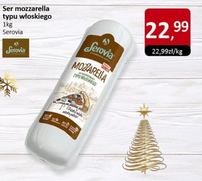 Ser mozzarella typu włoskiego Serovia promocja w Market Point