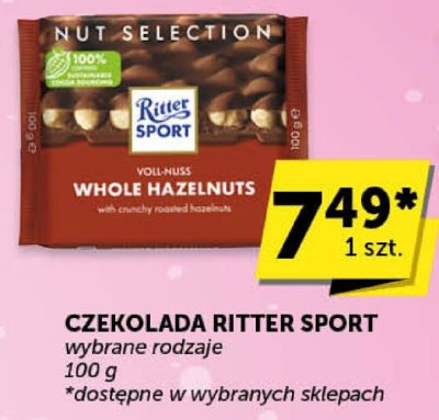 Czekolada ritter sport promocja w Groszek