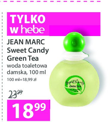 Woda toaletowa Jean marc sweet candy green tea promocja