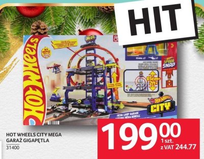 Hot Wheels City Mega Garaż Gigapętla promocja w Selgros