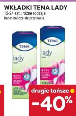Wkładki Tena Lady promocja w Stokrotka