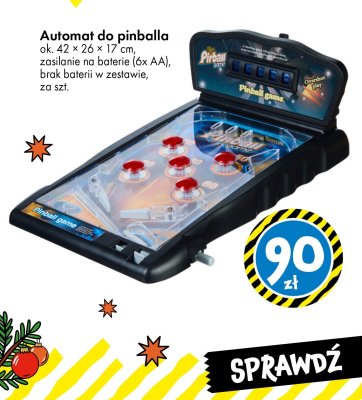 Automat do pinballa Pinball Game promocja w Tedi