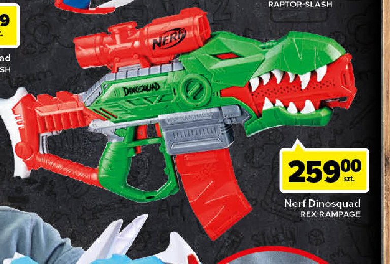 Dinosquad rex rampage Nerf promocja