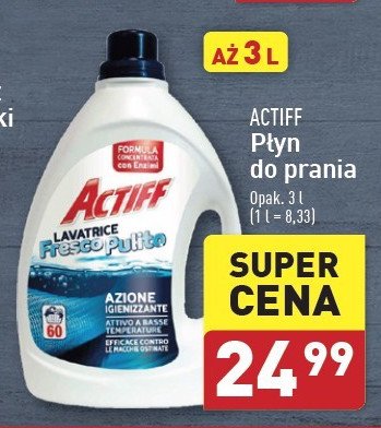 Płyn do prania Actiff promocja w Aldi