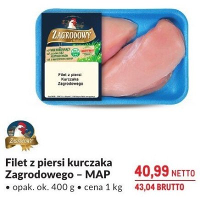Filet z piersi kurczaka Zagrodowego – MAP promocja w Makro