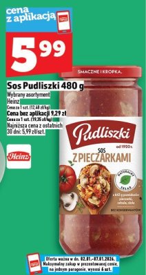 Sos Pudliszki 480 g promocja w TOPAZ