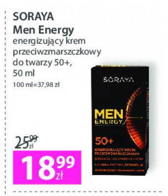 Krem do twarzy dla mężczyzn 50+ Soraya men energy promocja