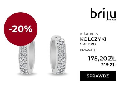 Kolczyki srebro promocja w Briju