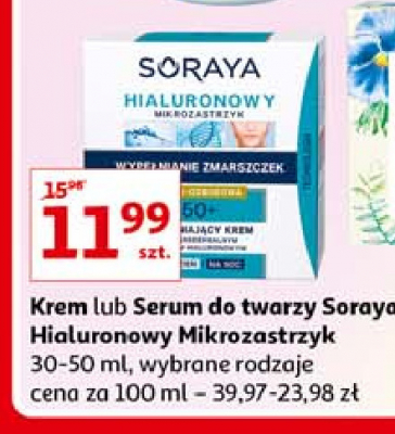 Koncentrat przeciwzmarszczkowy na dzień i na noc Soraya hialuronowy mikrozastrzyk serum promocja
