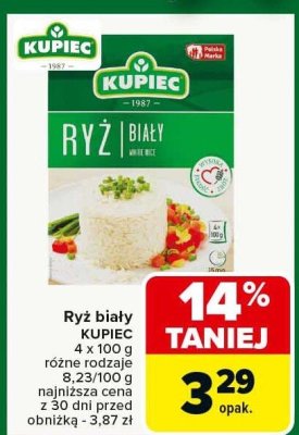 Ryż biały KUPIEC promocja w Carrefour