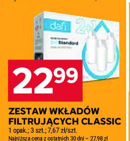 Wkład filtrujący classic Dafi promocja