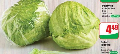 Sałata lodowa promocja w Dino