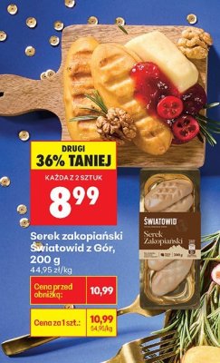 Ser zakopiański Światowid z Gór, 200 g promocja w Biedronka