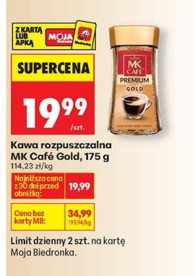 Kawa rozpuszczalna Gold Premium promocja w Biedronka