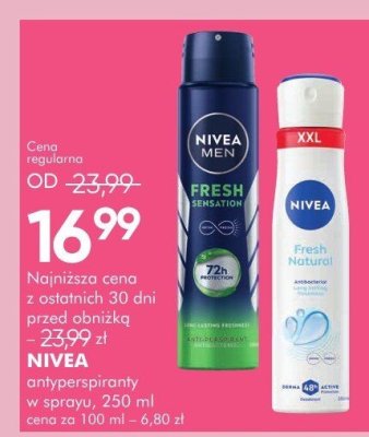 NIVEA antyperspiranty w sprayu promocja w Super-Pharm