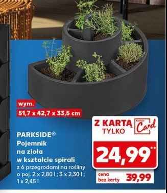 Pojemnik na zioła Parkside promocja w Kaufland