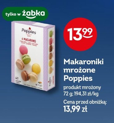 Makaroniki mrożone Poppies promocja w Żabka
