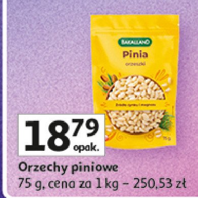 Orzechy pinii Bakalland promocja w Auchan