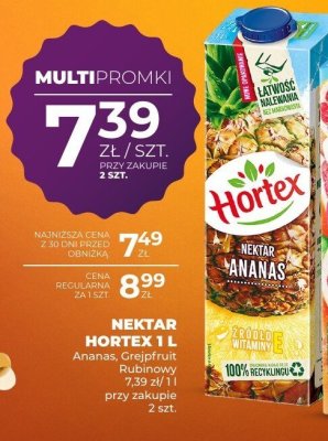 Nektar Hortex Ananas 1L promocja w Duży Ben