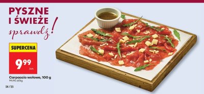 Carpaccio wołowe promocja w Biedronka