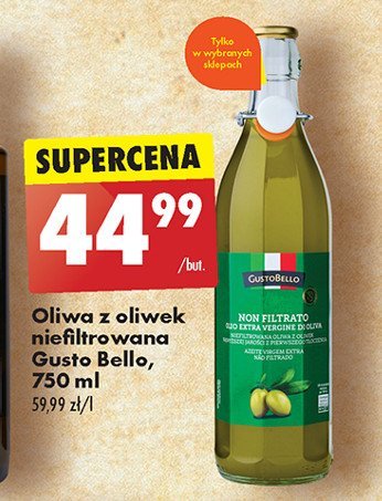 Oliwa z oliwek non filtrato Gustobello promocja