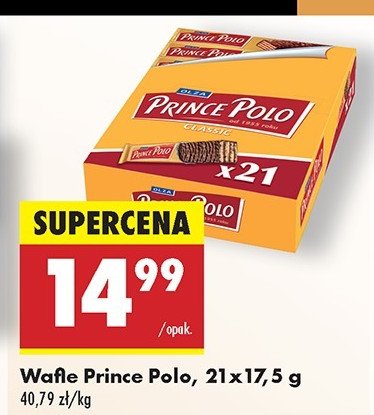 Wafelek Prince polo promocja w Biedronka