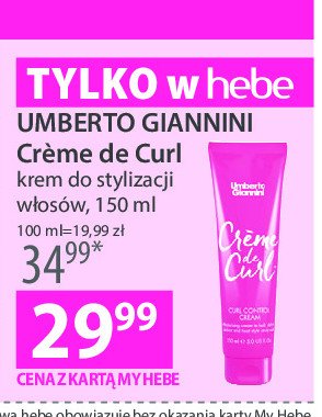 Krem do stylizacji w艂os贸w kr臋conych Umberto giannini creme de curl promocja