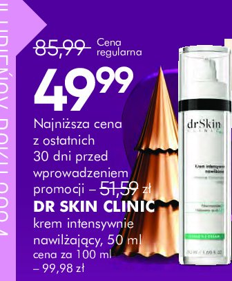 Krem intensywne nawilżanie Dr skin clinic promocja w Super-Pharm