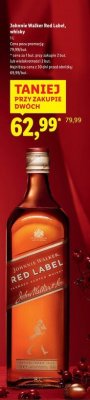 Whisky Johnnie Walker Red Label promocja w Lidl