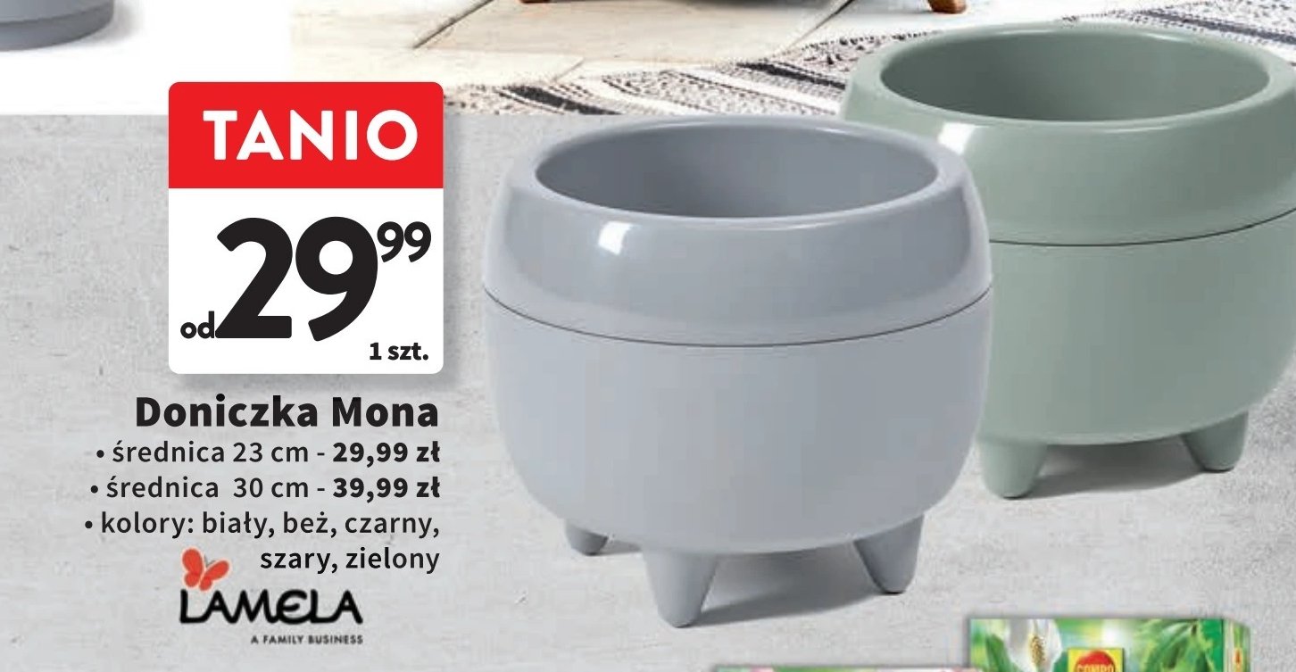 Doniczka mona śr. 30 cm Lamela promocja w Intermarche