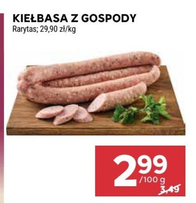 Kiełbasa z gospody Rarytas promocja w Stokrotka