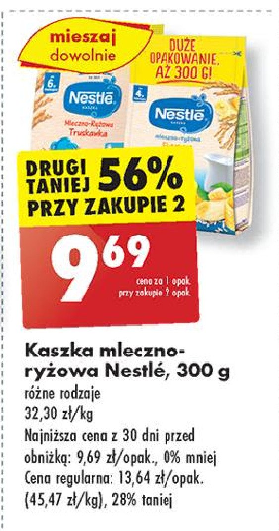 Kaszka mleczno-ryżowa banan Nestle kaszka promocja