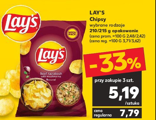Chipsy gulasz z grzybami Lay's Frito lay lay's promocja