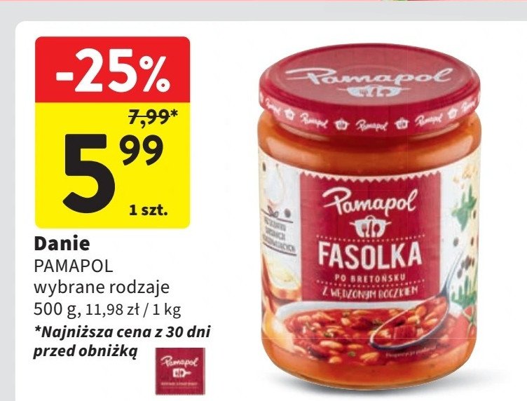 Fasolka po bretońsku Pamapol promocja