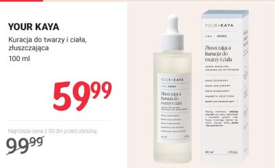 Kuracja do twarzy i ciała, złuszczająca promocja w Rossmann