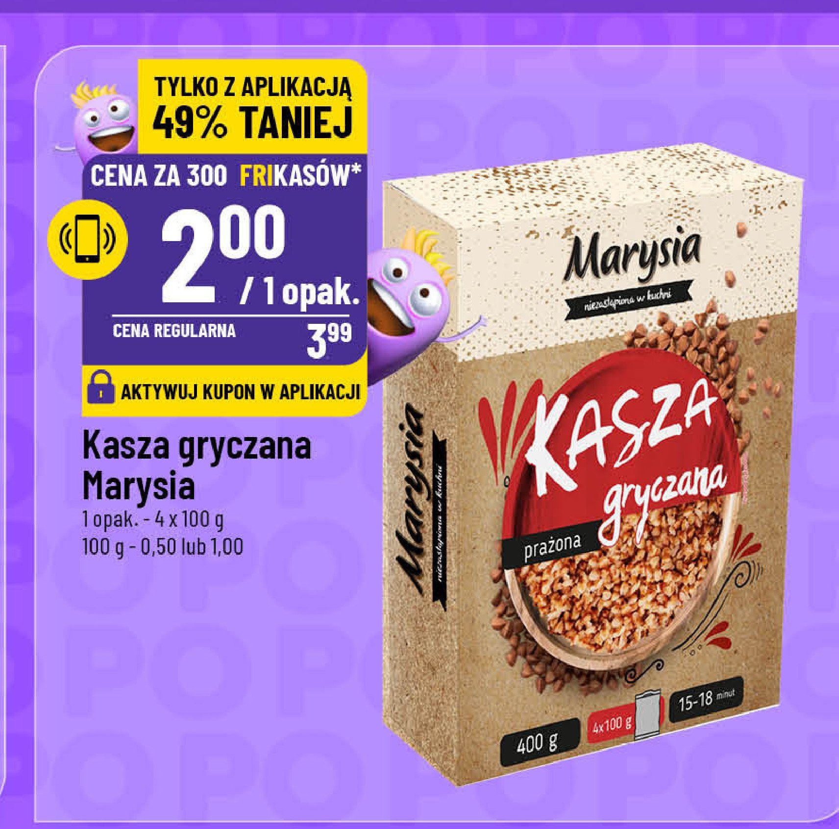 Kasza gryczana prażona Marysia promocja w POLOmarket