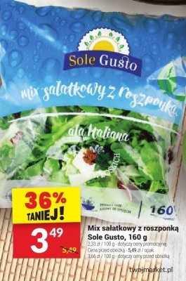 Mix sałatkowy z roszponką Sole Gusto promocja w Twój Market