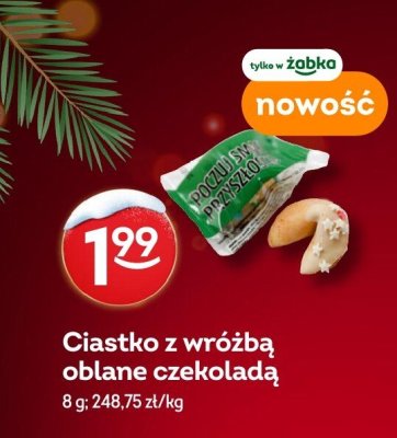 Ciastko z wróżbą oblane czekoladą promocja w Żabka