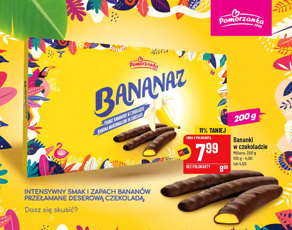 Banany w czekoladzie Pomorzanka promocja