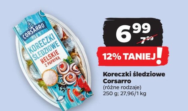 Koreczki śledziowe helskie Corsarro promocja