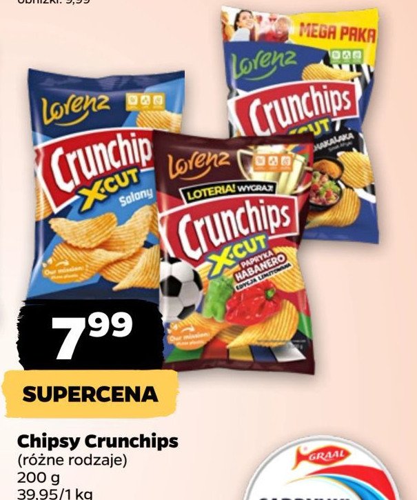 Chipsy habanero Crunchips x-cut Crunchips lorenz promocja