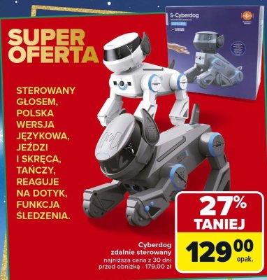 Robot S-Cyberdog sterowany głosem promocja w Carrefour Market