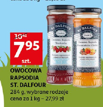 Konfitura owocowa rapsodia truskawkowa St. dalfour promocja