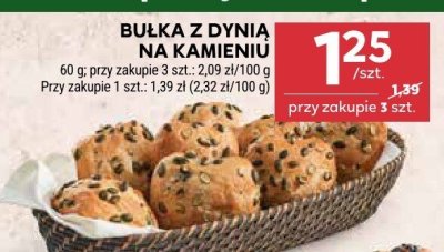 Bułka z dynią na kamieniu promocja w Stokrotka