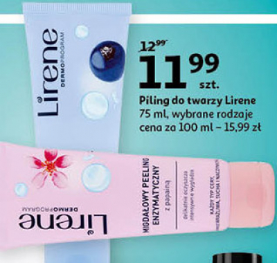 Peeling drobnoziarnisty z olejkiem z czarnej porzeczki Lirene dermoprogram promocja w POLOmarket