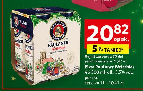 Piwo Paulaner weissbier promocja