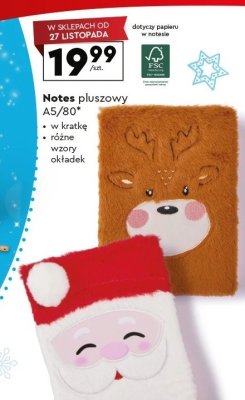 Notes pluszowy A5/80 promocja w Biedronka