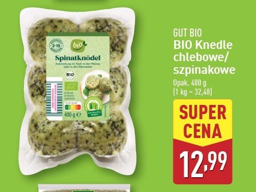 Knedle szpinakowe Gut bio promocja