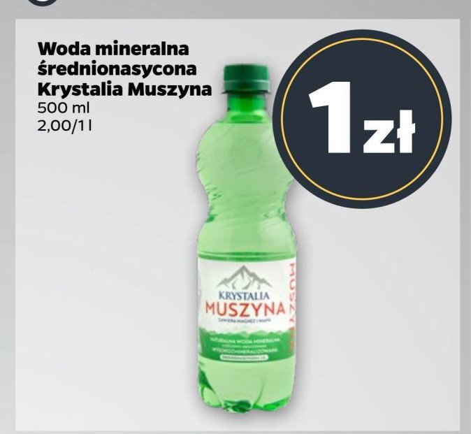 Woda mineralna Krystalia muszyna promocja